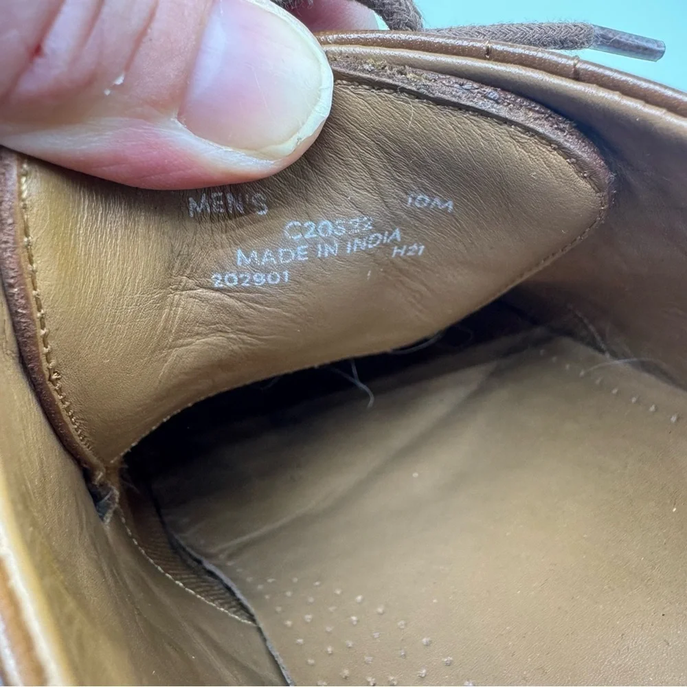 Cole Haan Warren Wingtip Oxford Dress Shoes Men’s Size 10 Brown Leather Classic